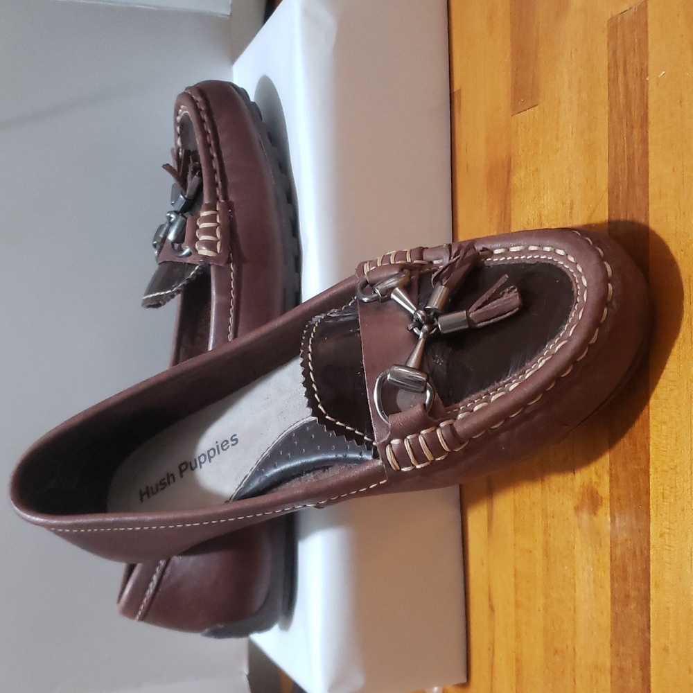 Hush Puppies Chocolate Tassel Loafers